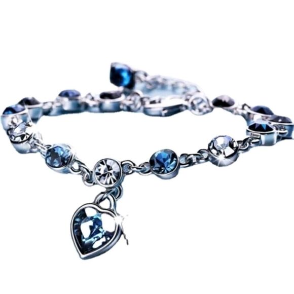 Heart of Ocean Crystal Bracelet - Picture 5 of 6